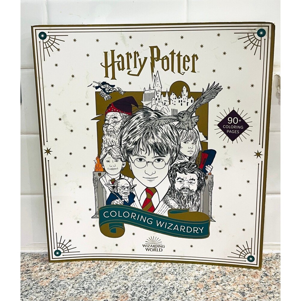 Harry Potter Coloring Wizardry Book - 90+ Coloring Pages NEW Wizarding World
